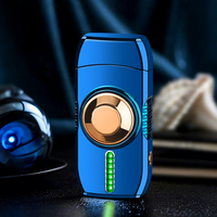 Briquet torche de luxe coupe-vent rechargeable au gaz butane, briquet électrique pour cigarettes, briquet à cigares rechargeable USB, vente en gros