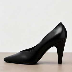 Chaussures à talons hauts pour femmes, escarpins à talon épais et bout pointu pour le bureau, grandes tailles 45 - Product Image 2