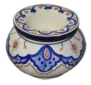 Artesanía marroquí moderna MA Cenicero de cerámica gruesa Oficina creativa Decoración del hogar Cerámica sin humo - Product Image 3