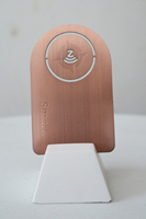 Professionnel personnalisé de haute qualité brosse argent en acier inoxydable carte de garantie miroir or vip