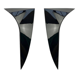 Spoiler Posteriore in Fibra di Vetro Nero Lucido Zpartners, Alette Laterali, Parti di Modifica Esterna per Ford Focus Hatchback 2015-2018 - Product Image 3