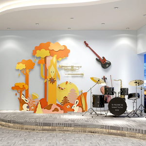 Moderno PVC Otoño Tienda al por menor Showwindow Display Props Interior Visual Merchandising para la decoración de la tienda - Product Image 4