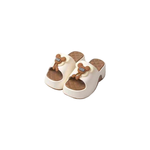 Chanclas de Plataforma Alta de EVA Ligeras y Modernas con Diseño de Girasol para Mujer, Suela Gruesa, para Interiores y Exteriores - Product Image 4