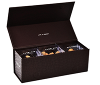 Boîtes cadeaux en papier kraft magnétiques rectangulaires pliées, vente en gros, grande capacité, créatives pour bonbons, en-cas, barres chocolatées