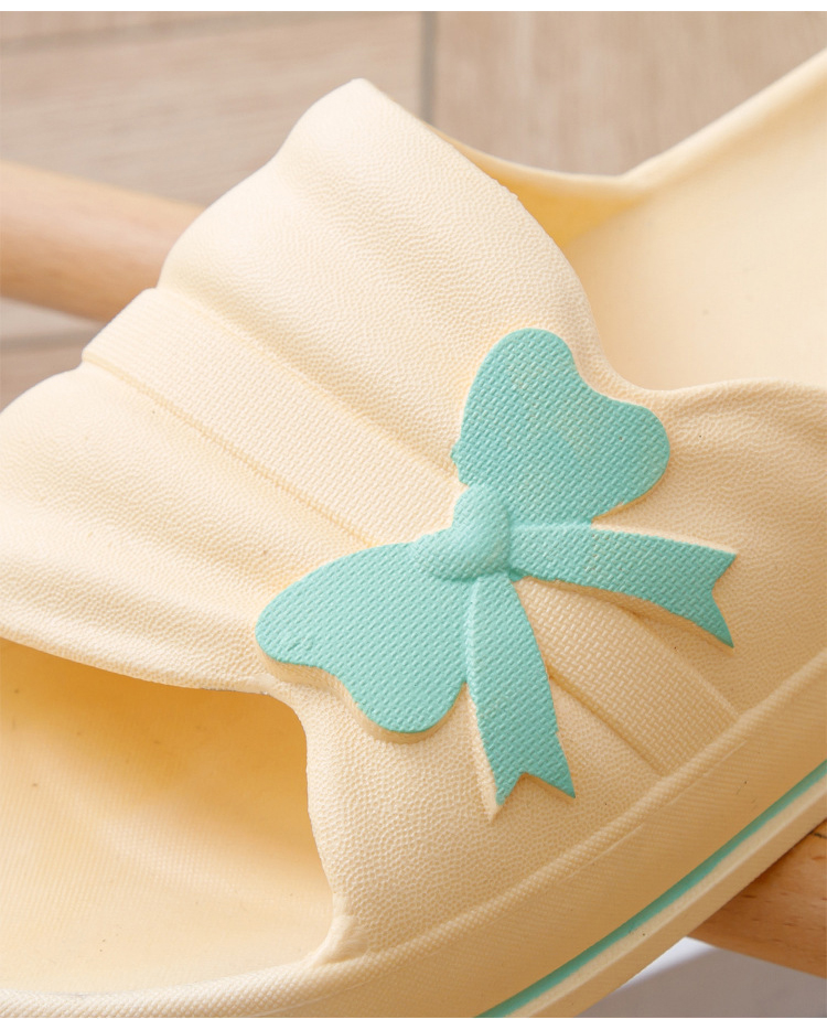 2023 Bow Tie Ladies Beach Shoes Girls EVA Thick Sole Sandals Shoes Slides Shoes Slippers