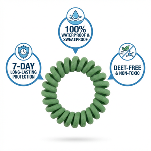 Pulsera Repelente <span class=keywords><strong>de</strong></span> Insectos Ajustable, Libre <span class=keywords><strong>de</strong></span> DEET, con Aceites Esenciales Naturales <span class=keywords><strong>de</strong></span> Plantas, para Campamentos al Aire Libre - Product Image 3