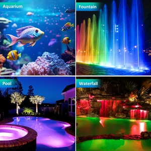 Luz Subacuática LED RGB 6 en 1 con Control Remoto IP68, Lámpara de Jardín para Acuario, Estanque, Fuente, Luz de Estanque que Cambia de Color - Product Image 4