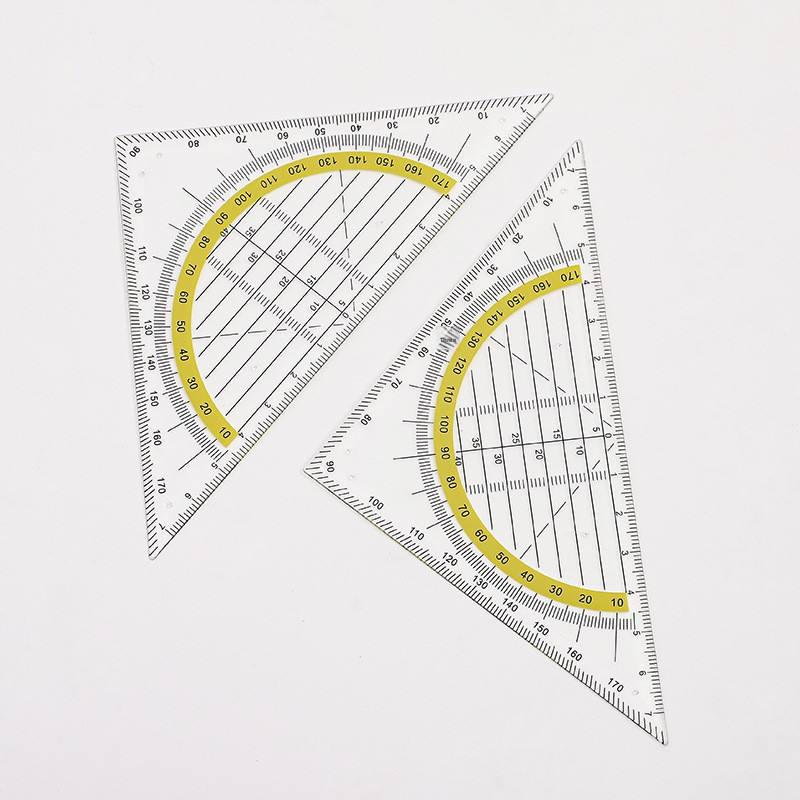 60 Isosceles Triangle Ruler Plastic 15cm Primary School Drawing ...