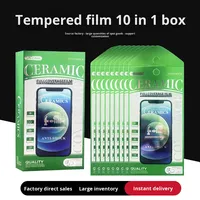 Électronique grand public, téléphone portable, ensemble anti-explosion, respectueux de l'environnement, dix-en-un, protection d'écran en verre trempé 3D, 10 pièces