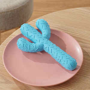 Aggressivo e durevole da masticare vendita a caldo nuovi giocattoli da masticare per cani solidi durevoli colorati TPR osso grande + <span class=keywords><strong>Squeaker</strong></span> giocattoli da masticare per animali domestici - Product Image 2