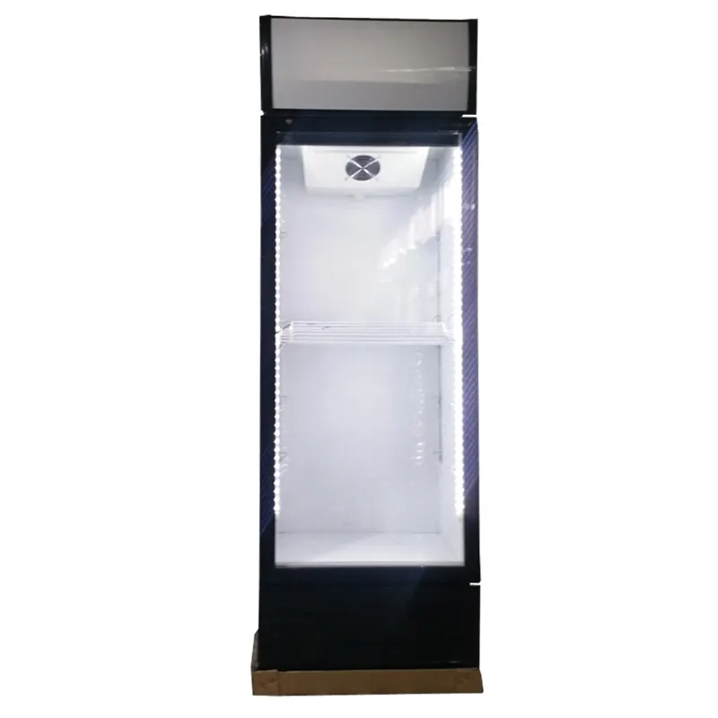 Supermarket Chiller Display Glass Door Vegetable Fruits Display Cooler Commercial Freezer Upright Freezer