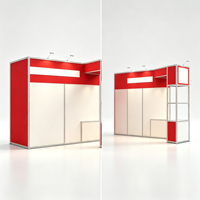 Stand d'exposition modulaire en tissu, impression SEG à bordure en silicone, conception extensible pour grand stand d'exposition