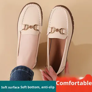 <span class=keywords><strong>Zapatos</strong></span> Planos Cómodos para Mamá, Otoño 2026, Ligeros, Transpirables, Duraderos, Antideslizantes, con Suela Suave y Decoración Metálica, Estilo Slip-On - Product Image 3