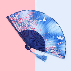 Cá Nhân Gấp Tay Người Hâm Mộ Cho Đám Cưới Nhỏ Nhỏ Trung Quốc Tay <span class=keywords><strong>Fan</strong></span> Tùy Chỉnh In Logo 33Cm Giấy Gỗ Tùy Chỉnh Tay Người Hâm Mộ - Product Image 5