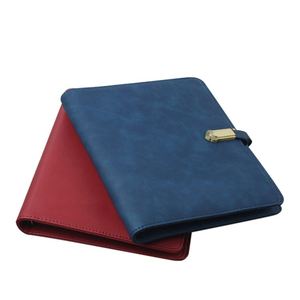 2026 Customized PU Leather Conference <b>Folder</b> USB Buckle A5 <b>Ring</b> Binder Notebook and Card Wallet for Meeting Gift - Product Image 2