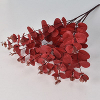 Fleurs artificielles en soie d'eucalyptus modernes faites à la main à 16 branches, pour la décoration de la maison, les mariages, les bouquets, les plantes murales et les accessoires de photographie en extérieur