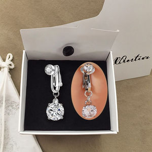 नकली बेली बटन रिंग जिरकॉन प्यारा नकली भेदी गहने गैर भेदी बॉडी गहने सेक्सी महिला पुरुष - Product Image 4