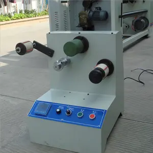Máquina rebobinadora automática de película de plástico, máquina de rebobinado de cinta adhesiva Bopp, cortadora de cinta métrica