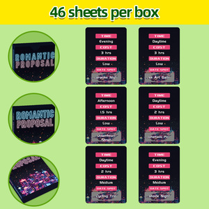 46 Tarjetas Rasca y Gana Personalizadas para Parejas, Ecológicas y Portátiles, con Ideas y Juegos para <span class=keywords><strong>Citas</strong></span> Temáticas - Product Image 3