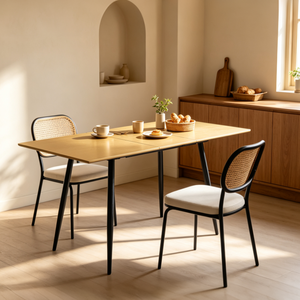 <span class=keywords><strong>Table</strong></span> de salle à manger extensible et peu encombrante, abordable, <span class=keywords><strong>avec</strong></span> plateau en mélamine de 120-160 cm et pieds en métal, <span class=keywords><strong>avec</strong></span> plateau coulissant intégré. - Product Image 6