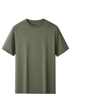 T-shirt unisexe en coton Pima 210g de qualité supérieure, coupe ajustée, col rond, vente en gros, modèle unique pour homme, fabriqué par MAQVOB Factory EU US.
