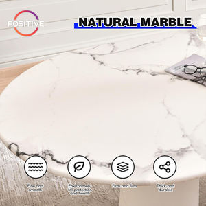 Mesa de comedor de mármol francés, mesa de comedor ovalada de lujo de alta gama de diseño para Villa, comedor, mesa de comedor ovalada, - Product Image 2