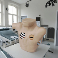 Modèle de ponction thoracique et de drainage haute fidélité, simulateur avancé de drainage thoracique et de thoracostomie fermée
