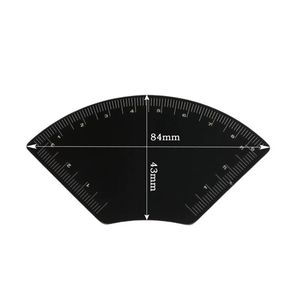 Penggaris Desain Alis Cepat FIORTIA, Baja Anti Karat, Pemetaan Microblading Alis 1 Menit, Alat Rias - Product Image 3