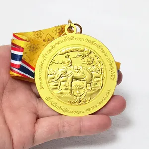 Medaillenhersteller Großhandel Design Zinklegierung Metall 3D-Award Sportmedalen individuelle Goldmedaille