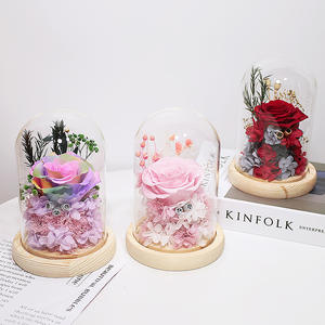 Caja de Regalo con Cubierta de Cristal de Rosa <span class=keywords><strong>Inmortal</strong></span> - Decoración de Flor Eterna para <span class=keywords><strong>el</strong></span> Día de San Valentín y Regalos de Cumpleaños, Origen China, No se Cansa - Product Image 4