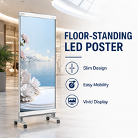 Pantalla LED Transparente Ultrafina de Alto Brillo, Pantalla Holográfica para Ventanas de Cristal de Centros Comerciales