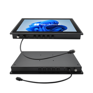 IP65 방수 알루미늄 15.6 18.5 21.5 인치 HMI 패널 PC Vesa 마운트 저항/용량 성 터치 스크린 산업용 모니터 - Product Image 2