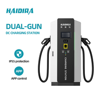 Station de recharge commerciale pour véhicules électriques HAIDIRA 60kW 80kW 120kW 160kW 240kW Chargeur rapide DC double CCS2 OCPP