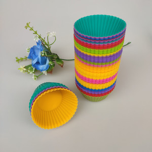 Moules <span class=keywords><strong>à</strong></span> muffins en silicone durables de style carré pour la pâtisserie familiale quotidienne, matériau épaissi pour une utilisation durable en cuisine - Product Image 1