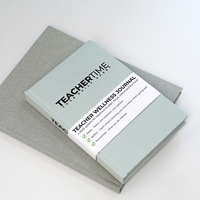 Journal de bien-être pour enseignants entièrement personnalisable, couverture en lin, planificateur quotidien avec notes hebdomadaires pour le personnel scolaire