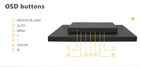 Panneau industriel de moniteur à cadre ouvert à montage mural de 7 pouces avec boîtier métallique tactile capacitif tactile résistif non tactile
