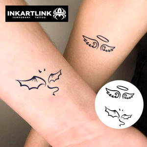 <span class=keywords><strong>Tatuajes</strong></span> de Alas de Pareja al por Mayor, Tatuaje de Larga Duración de 15 Días, Resistente al Agua, Arte Corporal con Jugo de Fruta Natural <span class=keywords><strong>para</strong></span> Hombres y Mujeres, Suministro al por Mayor - Product Image 2