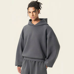 Sweat-shirt à capuche surdimensionné de style carré de qualité supérieure, personnalisé en gros, 450 GSM, poids lourd, coupe ample et décontractée - Product Image 1