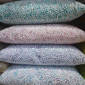 Hạt ngọc trai giả trang trí quần áo, ngọc trai nhân tạo có lỗ, nhựa ABS, nhiều màu sắc, giả ngọc trai nhiều màu, 0.5kg/túi, 8mm - Product Image 2