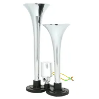 Corne à air pneumatique universelle pour voiture, double trompette, 130 dB, 12 V/24 V, train, voiture, camion, sirène, signal d'alarme de sécurité