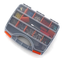 Boîte de rangement portable multifonction vide pour outils, 15 compartiments, boîte à outils en plastique pour vis