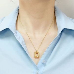 Wholesale Fashion Environmental Stainless Steel Ballon <b>Initial</b> Alphabet Letter Pendant Necklace - Product Image 4