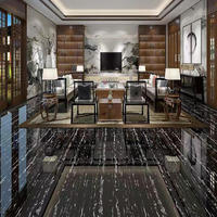 Nouvelles dalles de sol en porcelaine brillante 600x600, isolation thermique, effet marbre de luxe, pour salon