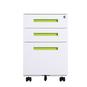 <span class=keywords><strong>Archiveros</strong></span> Gabinete de metal de 3 cajones A4/FC Almacenamiento de archivos Pedestal móvil con 5 ruedas y cerradura - Product Image 2