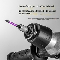 Adaptador Universal de Llave de Impacto Eléctrica a Martillo Rotatorio, Acero al Carbono, Autoblocante, Cuadrado a Hexagonal, Convertidor SDS Plus