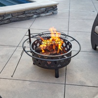 Brasero d'extérieur de haute qualité avec plancha et barbecue pour fêtes de jardin
