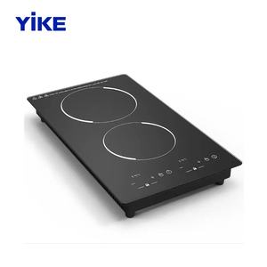 Nhà máy đôi Bếp cảm ứng màu đen được xây dựng trong đung điện cảm ứng HOB 2 Burner Bếp cảm ứng thương mại hộ gia đình - Product Image 1