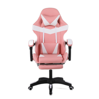 Échantillon gratuit de Silla Gamer inclinable coloré noir et rouge à prix abordable meilleur vendeur chaise de jeu avec repose-pieds