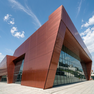 Muestra Gratuita de Panel de Nido de Abeja de Aluminio Rojo Cardinal PVDF, Revestimiento de Fachada Metálica Ligero y de Alta Resistencia para Edificios Comerciales - Product Image 1