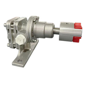 مضخة تروس عالية الجودة منخفضة التكلفة مصنوعة من الفولاذ المقاوم للصدأ 304 316 316L مضخة تروس خارجية للقياس للسوائل مثل الراتنج الفوراني وسيليكات الصوديوم - Product Image 5